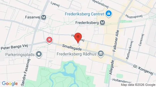 Lejligheder til salg i Frederiksberg - kort over placeringen