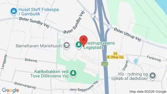 Lejligheder til salg i Aalborg Centrum - kort over placeringen