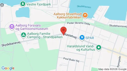 Lejligheder til salg i Aalborg Centrum - kort over placeringen