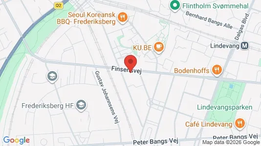 Lejligheder til salg i Frederiksberg - kort over placeringen