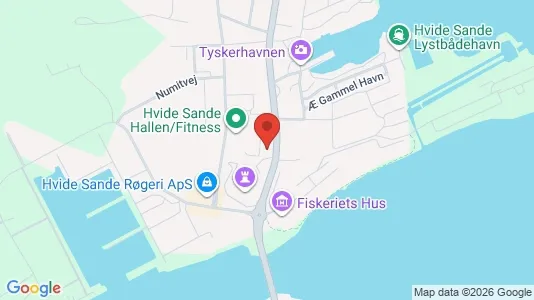 Lejligheder til salg i Hvide Sande - kort over placeringen