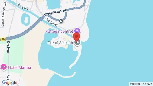 Lejligheder til salg i Grenaa - kort over placeringen