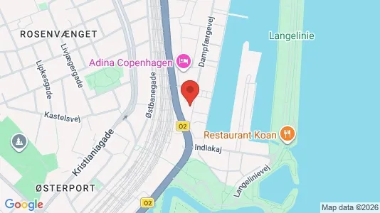 Lejligheder til salg i Østerbro - kort over placeringen