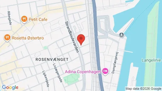 Lejligheder til salg i Østerbro - kort over placeringen