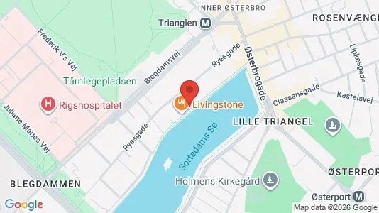 Lejligheder til salg i Østerbro - kort over placeringen