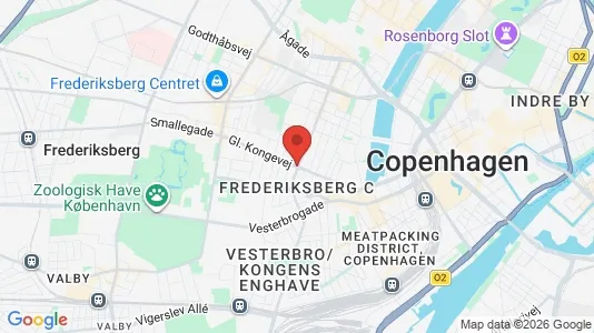Lejligheder til salg i Frederiksberg C - kort over placeringen