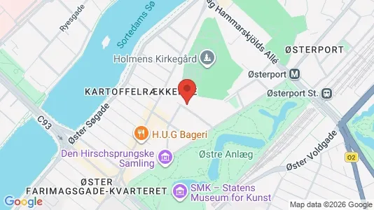 Lejligheder til salg i Østerbro - kort over placeringen