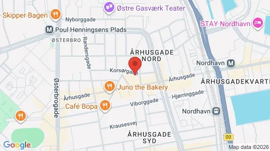 Lejligheder til salg i Østerbro - kort over placeringen
