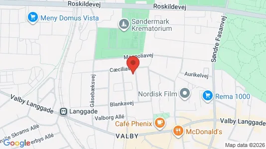 Lejligheder til salg i Valby - kort over placeringen
