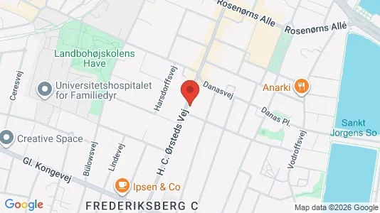 Lejligheder til salg i Frederiksberg C - kort over placeringen