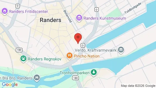 Lejligheder til salg i Randers C - kort over placeringen