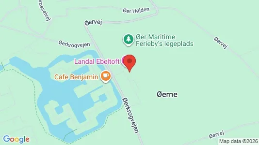 Lejligheder til salg i Ebeltoft - kort over placeringen