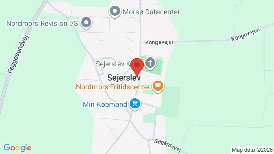 Lejligheder til salg i Nykøbing Mors - kort over placeringen