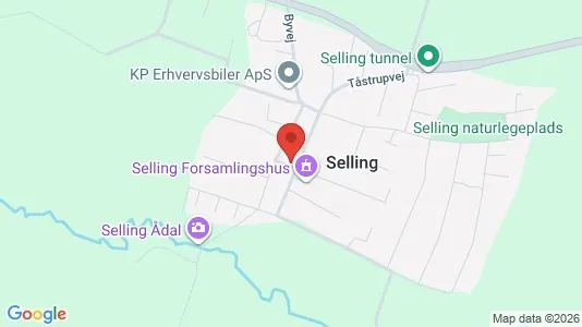 Lejligheder til salg i Hadsten - kort over placeringen
