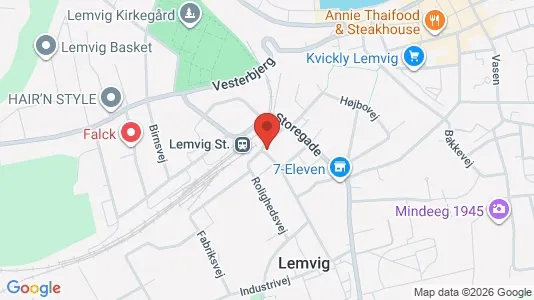 Lejligheder til salg i Lemvig - kort over placeringen