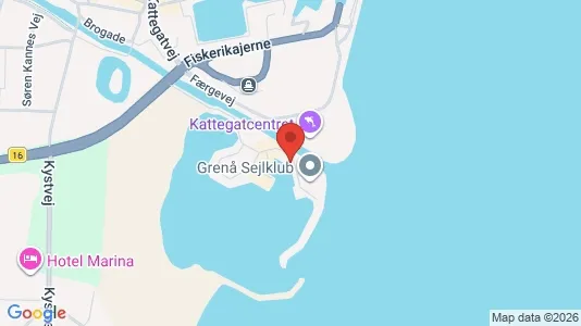 Lejligheder til salg i Grenaa - kort over placeringen