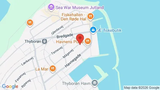 Lejligheder til salg i Thyborøn - kort over placeringen