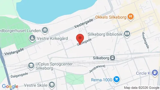 Lejligheder til salg i Silkeborg - kort over placeringen