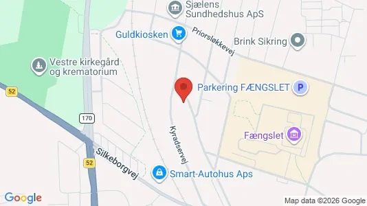 Lejligheder til salg i Horsens - kort over placeringen