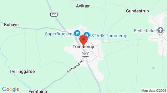 Lejligheder til salg i Tommerup - kort over placeringen