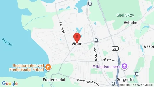 Lejligheder til salg i Virum - kort over placeringen