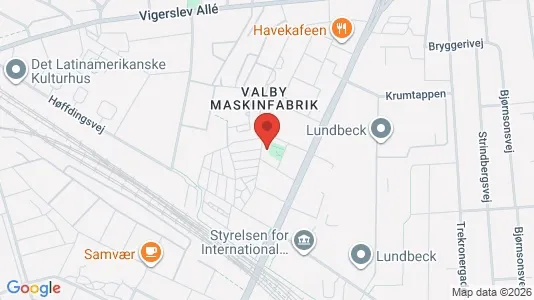 Lejligheder til salg i Valby - kort over placeringen