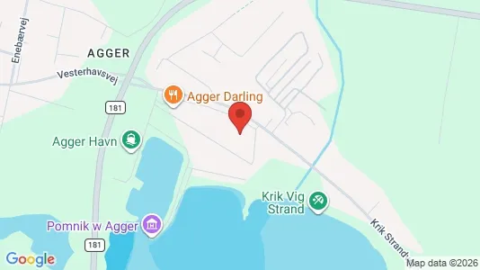 Lejligheder til salg i Vestervig - kort over placeringen