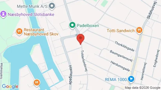 Lejligheder til salg i Odense C - kort over placeringen