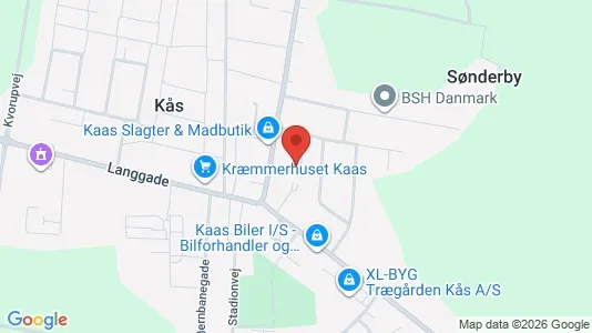 Lejligheder til salg i Pandrup - kort over placeringen