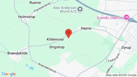 Lejligheder til salg i Odense SV - kort over placeringen