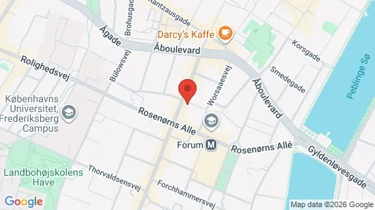 Lejligheder til salg i Frederiksberg C - kort over placeringen