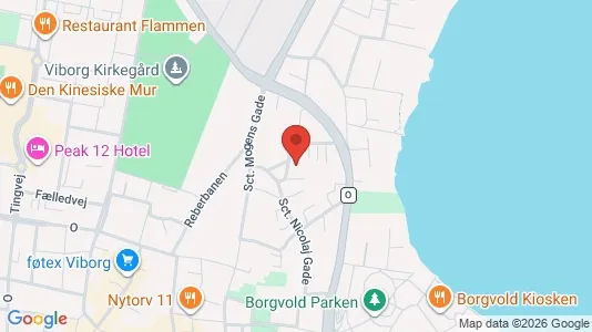 Lejligheder til salg i Viborg - kort over placeringen