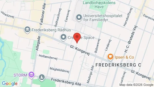 Lejligheder til salg i Frederiksberg - kort over placeringen