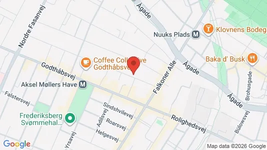 Lejligheder til salg i Frederiksberg - kort over placeringen
