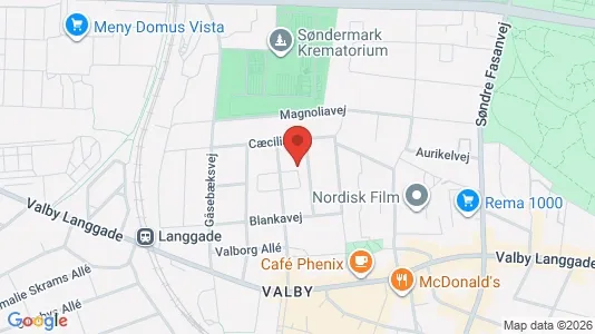 Lejligheder til salg i Valby - kort over placeringen