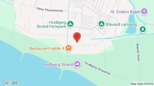 Lejligheder til salg i Blåvand - kort over placeringen