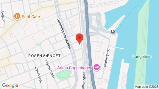 Lejligheder til salg i Østerbro - kort over placeringen