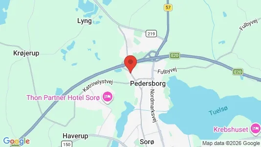 Lejligheder til salg i Sorø - kort over placeringen