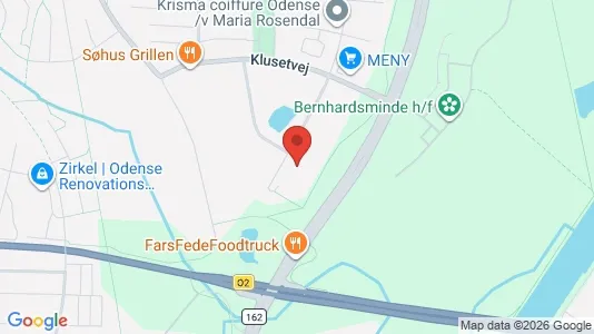 Lejligheder til salg i Odense N - kort over placeringen