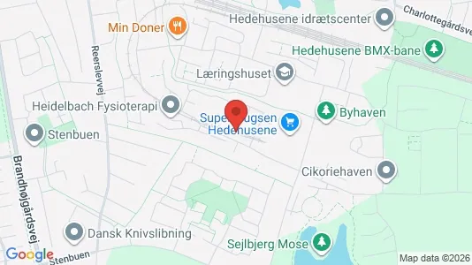 Lejligheder til salg i Hedehusene - kort over placeringen