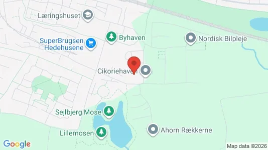 Lejligheder til salg i Hedehusene - kort over placeringen