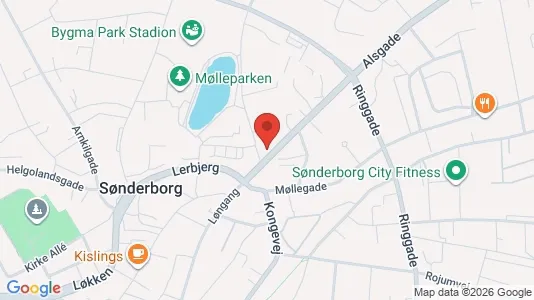 Lejligheder til salg i Sønderborg - kort over placeringen