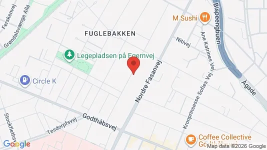 Lejligheder til salg i Frederiksberg - kort over placeringen