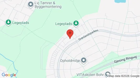 Lejligheder til salg i Esbjerg N - kort over placeringen