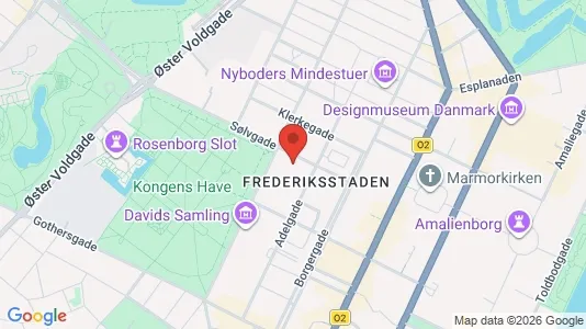 Lejligheder til salg i København K - kort over placeringen