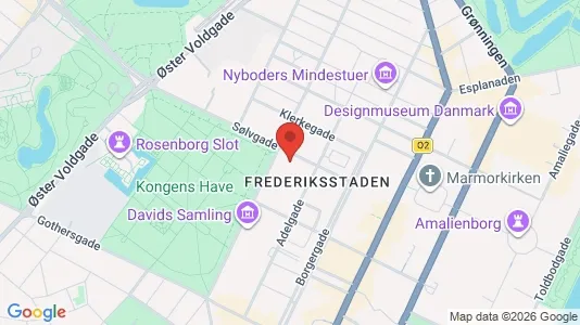 Lejligheder til salg i København K - kort over placeringen