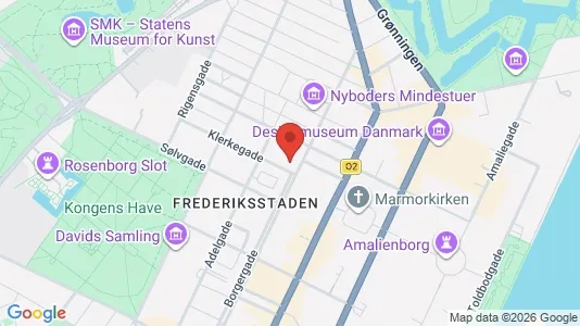 Lejligheder til salg i København K - kort over placeringen