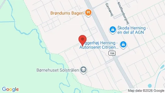Lejligheder til salg i Herning - kort over placeringen