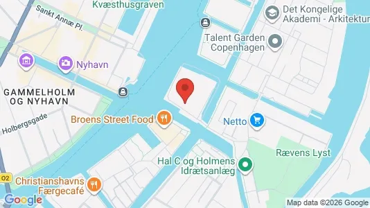 Lejligheder til salg i København K - kort over placeringen
