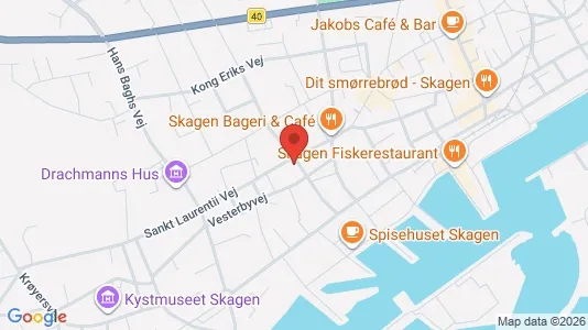 Lejligheder til salg i Skagen - kort over placeringen